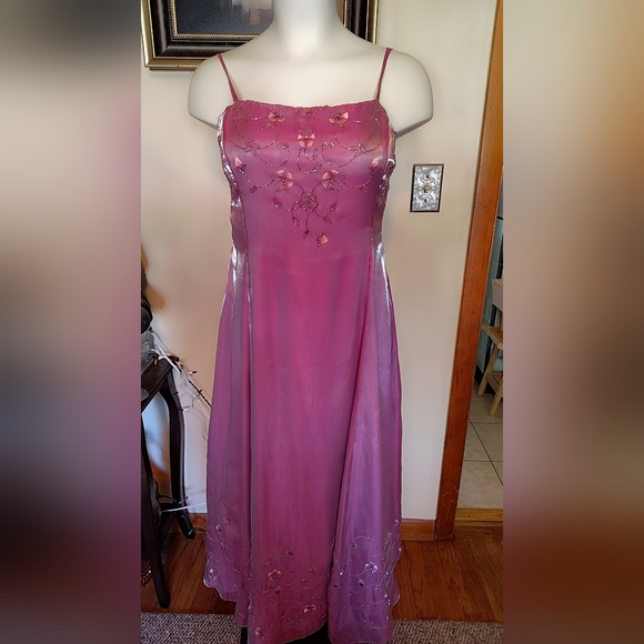 🌸 Nadine Pink Embroidered Dress – Junior Size 22 | Excellent Condition - Picture 3 of 16